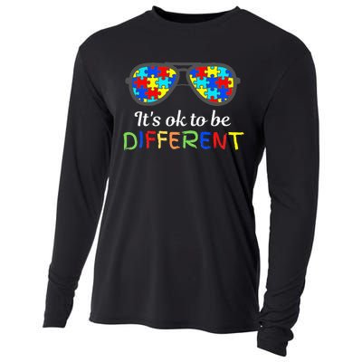 It's Ok To Be Different Sunglasses Be Kind Autism Aware Cooling Performance Long Sleeve Crew