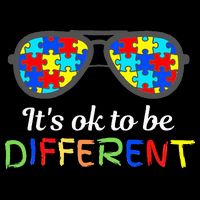 It's Ok To Be Different Sunglasses Be Kind Autism Aware Cooling Performance Long Sleeve Crew