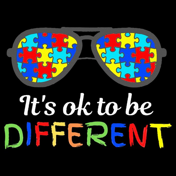 It's Ok To Be Different Sunglasses Be Kind Autism Aware Cooling Performance Long Sleeve Crew