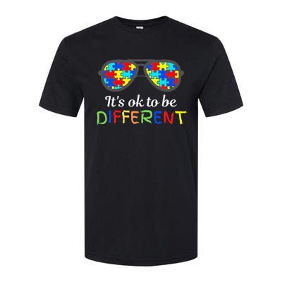 It's Ok To Be Different Sunglasses Be Kind Autism Aware Softstyle CVC T-Shirt