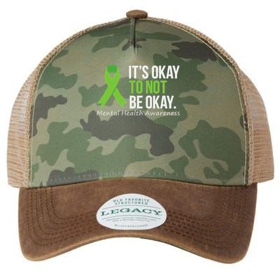 Its Okay To Not Be Okay Mental Health Awareness Ribbon Legacy Tie Dye Trucker Hat