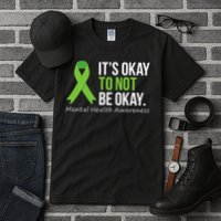 Its Okay To Not Be Okay Mental Health Awareness Ribbon Tall T-Shirt