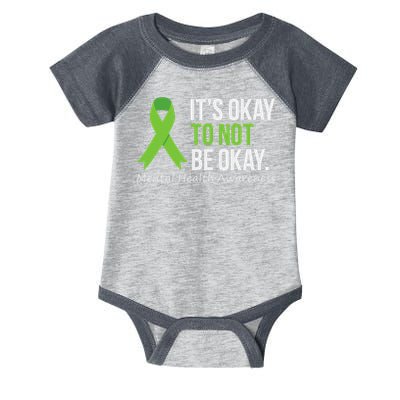 Its Okay To Not Be Okay Mental Health Awareness Ribbon Infant Baby Jersey Bodysuit
