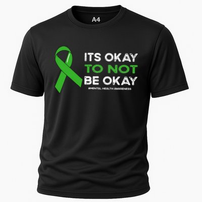 Its Okay To Not Be Okay Mental Health Awareness Green Ribbon Performance Shirt