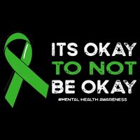 Its Okay To Not Be Okay Mental Health Awareness Green Ribbon Cooling Performance Crew T-Shirt