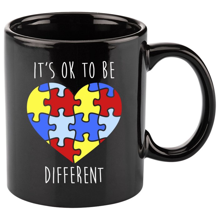 Its Ok To Be Different Autism Awareness 11oz C Handle Ceramic Mug
