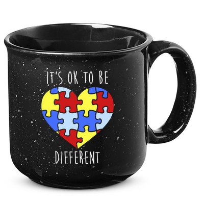 Its Ok To Be Different Autism Awareness 15oz Campfire Ceramic Mug