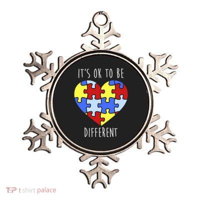 Its Ok To Be Different Autism Awareness Metallic Star Ornament