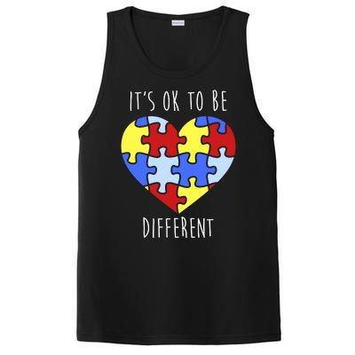 Its Ok To Be Different Autism Awareness PosiCharge Competitor Tank