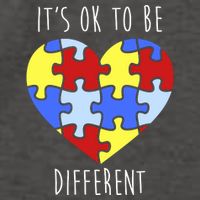Its Ok To Be Different Autism Awareness Vector Backpack