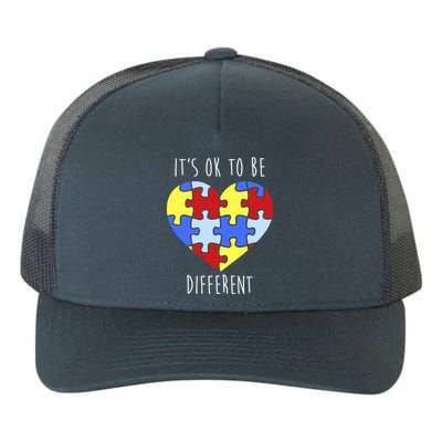 Its Ok To Be Different Autism Awareness Yupoong Adult 5-Panel Trucker Hat
