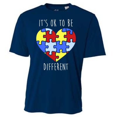 Its Ok To Be Different Autism Awareness Cooling Performance Crew T-Shirt