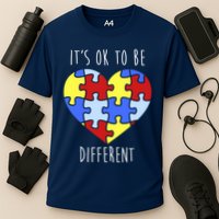 Its Ok To Be Different Autism Awareness Cooling Performance Crew T-Shirt