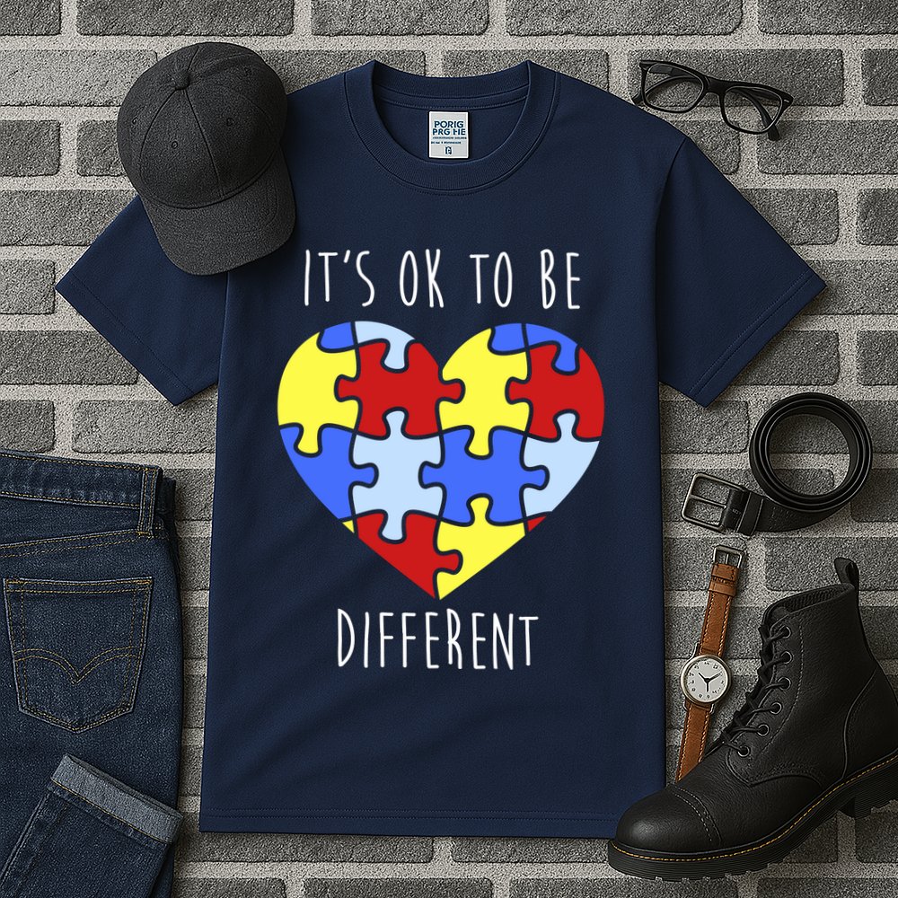 Its Ok To Be Different Autism Awareness Tall T-Shirt