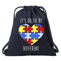 Its Ok To Be Different Autism Awareness Drawstring Bag