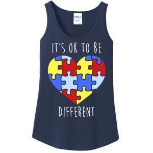 Its Ok To Be Different Autism Awareness Ladies Essential Tank