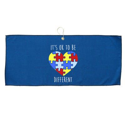 Its Ok To Be Different Autism Awareness Large Microfiber Waffle Golf Towel