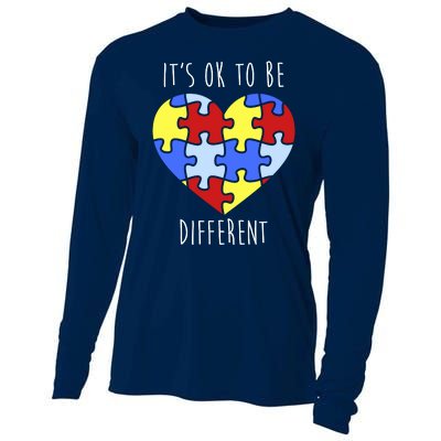 Its Ok To Be Different Autism Awareness Cooling Performance Long Sleeve Crew