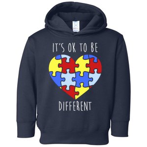 Its Ok To Be Different Autism Awareness Toddler Hoodie