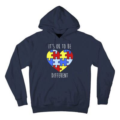 Its Ok To Be Different Autism Awareness Tall Hoodie