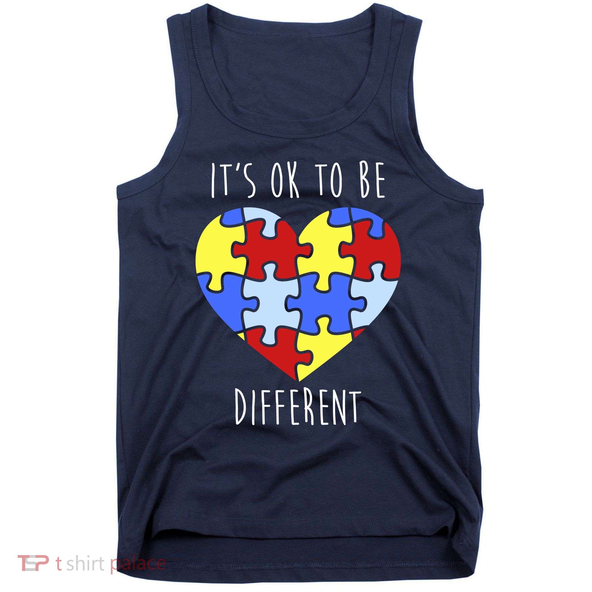 Its Ok To Be Different Autism Awareness Tank Top