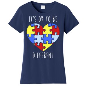 Its Ok To Be Different Autism Awareness Women's T-Shirt