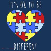 Its Ok To Be Different Autism Awareness Womens T-Shirt