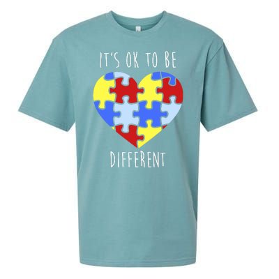 Its Ok To Be Different Autism Awareness Sueded Cloud Jersey T-Shirt