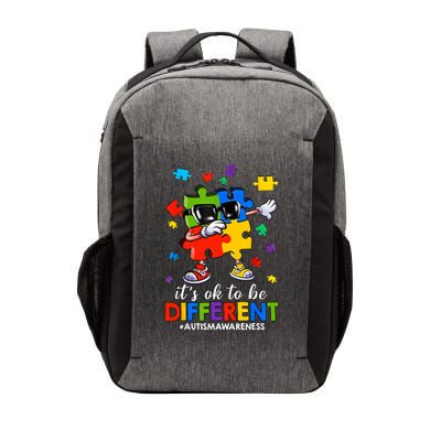 It's OK To Be Different Dabbing Puzzle Autism Awareness Vector Backpack