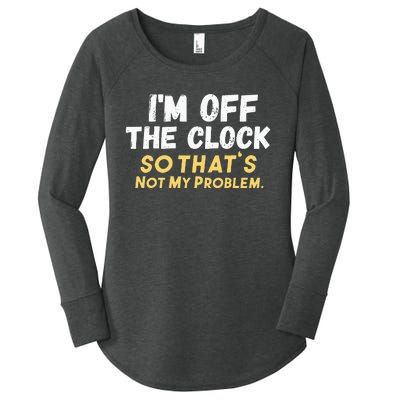 Im Off The Clock Women's Perfect Tri Tunic Long Sleeve Shirt