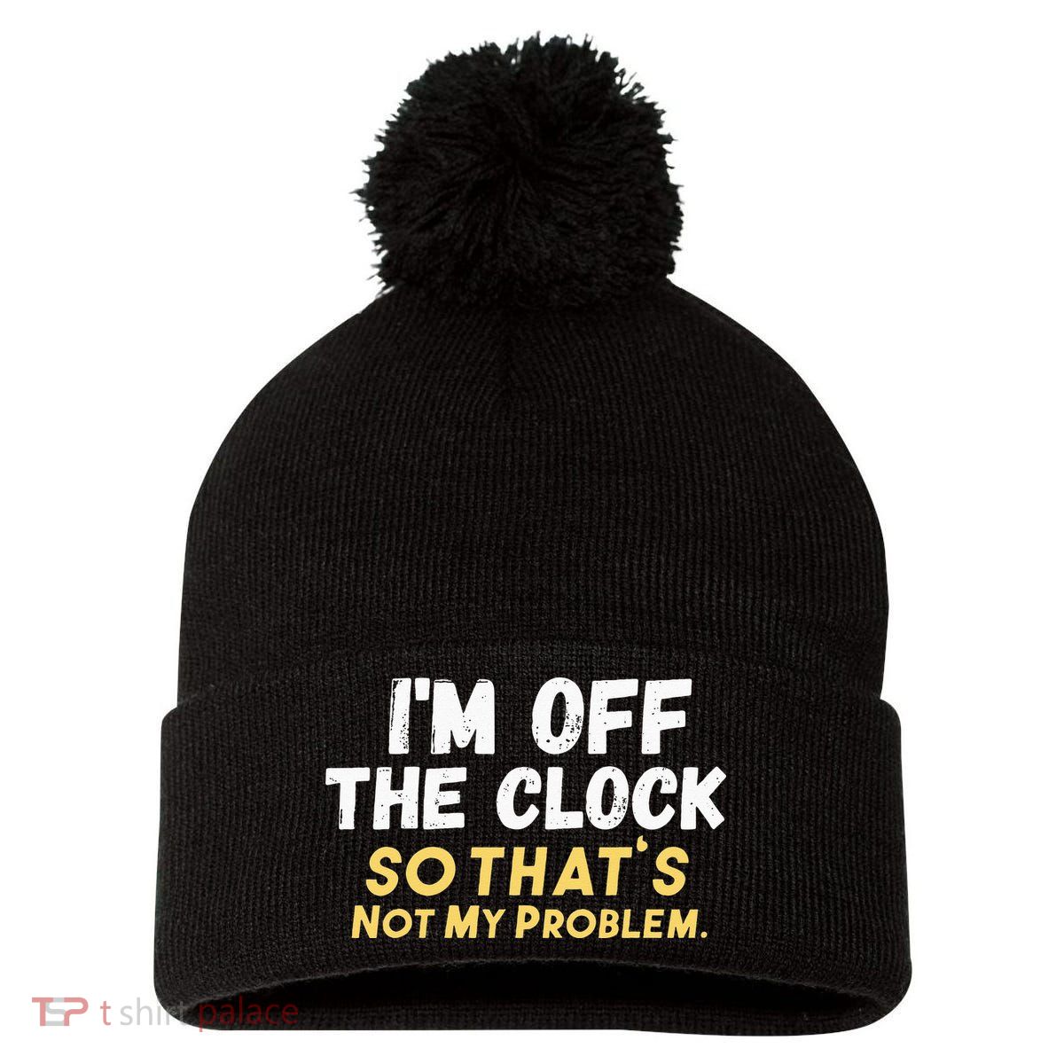 Im Off The Clock Pom Pom 12in Knit Beanie