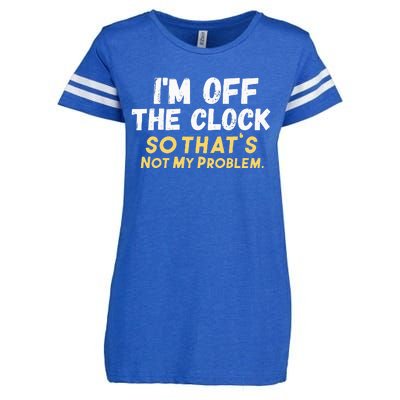 Im Off The Clock Enza Ladies Jersey Football T-Shirt