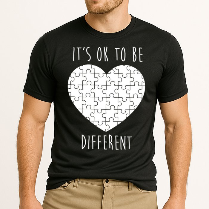 It's Ok To Be Different Autism Awareness Puzzle Heart Performance Shirt