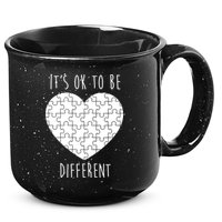 It's Ok To Be Different Autism Awareness Puzzle Heart 15oz Campfire Ceramic Mug