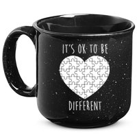 It's Ok To Be Different Autism Awareness Puzzle Heart 15oz Campfire Ceramic Mug
