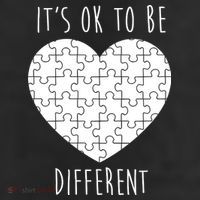 It's Ok To Be Different Autism Awareness Puzzle Heart 25L Jumbo Tote