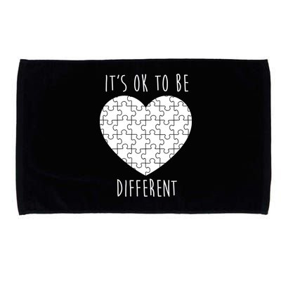 It's Ok To Be Different Autism Awareness Puzzle Heart Microfiber Hand Towel