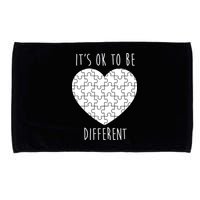 It's Ok To Be Different Autism Awareness Puzzle Heart Microfiber Hand Towel