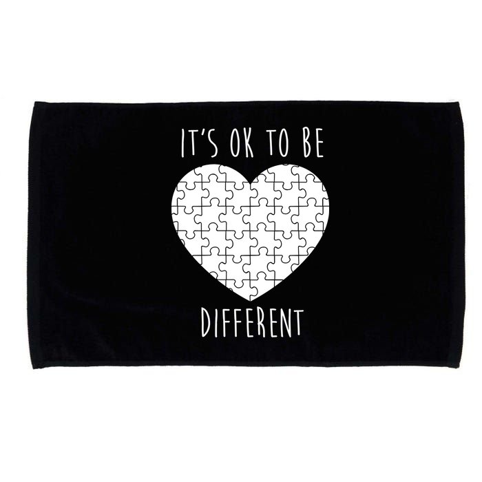 It's Ok To Be Different Autism Awareness Puzzle Heart Microfiber Hand Towel