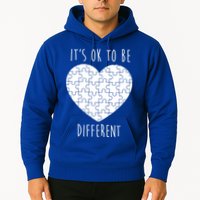 It's Ok To Be Different Autism Awareness Puzzle Heart Hoodie