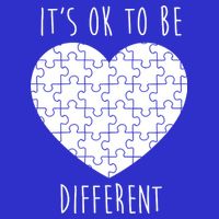 It's Ok To Be Different Autism Awareness Puzzle Heart Poster