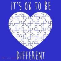 It's Ok To Be Different Autism Awareness Puzzle Heart Toddler Hoodie