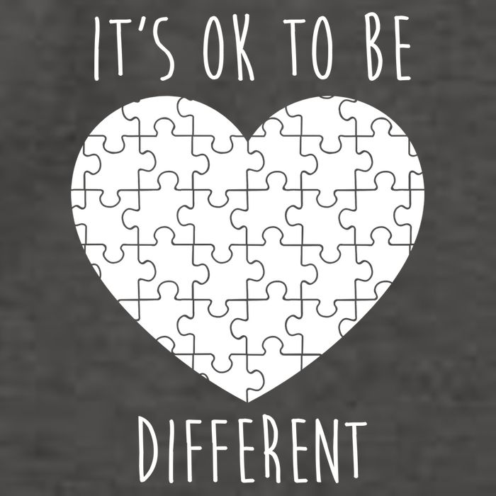 It's Ok To Be Different Autism Awareness Puzzle Heart Vector Backpack