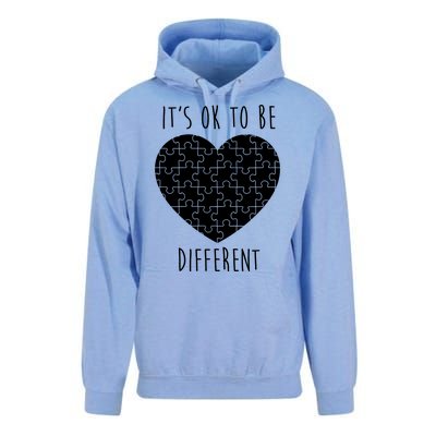 It's Ok To Be Different Autism Awareness Puzzle Heart Unisex Surf Hoodie