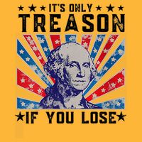 ItS Only Treason If You Lose Funny 4th Of July Sustainable Knit Beanie