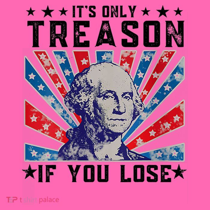 ItS Only Treason If You Lose Funny 4th Of July Stripe Pom Pom Beanie