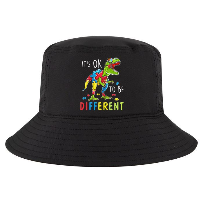 Its Ok to Be Different Autism Dinosaur Cool Comfort Performance Bucket Hat