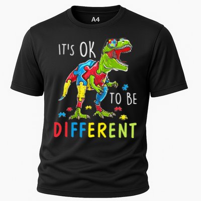 Its Ok to Be Different Autism Dinosaur Performance Shirt