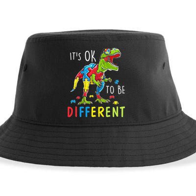 Its Ok to Be Different Autism Dinosaur Sustainable Bucket Hat
