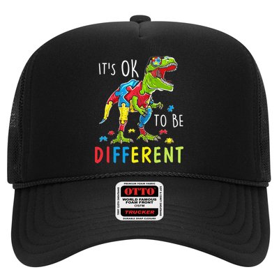 Its Ok to Be Different Autism Dinosaur Trucker Hat